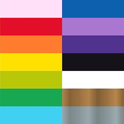 Tulip Brush-on Fabric Paints, 14 Colors 2 fl oz each, Permanent, Flexible, Rainbow