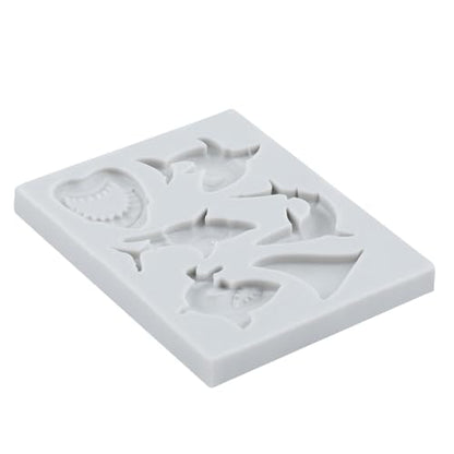 Ocean Animal Polymer Clay Molds Shark Silicone Mold for DIY Crafts Epoxy Resin Casting Air Dry Polymer Clay Plaster Jewelry Making - color: Style D
