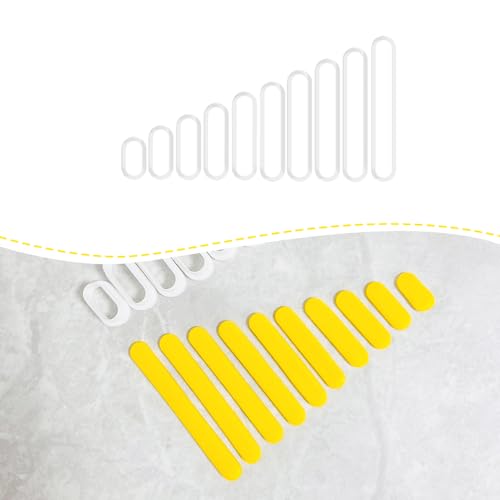 Xaekicr 10PCS Polymer Clay Cutters Oval Bar Shapes | Multi Size Clay Cutters for Earrings Making | Geometric Clay Earring Cutters | Polymer Clay Tools for DIY Crafts - color: C color