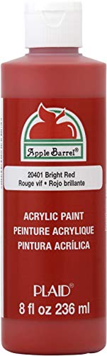 Apple Barrel Acrylic Paint in Assorted Colors (8 Ounce), J20401, Bright Red (1 count) - color: Bright Red, size: 8 Fl Oz (Pack of 1)