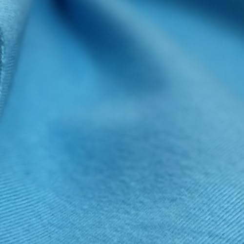 Cotton Spandex Jersey Fabric - 4 Way Stretch - 60" Width Sold by The Yard - Ideal for T-Shirts, Dresses, Athleticwear Apparel (Aqua, 1 Yard) - color: Aqua, size: 1 Yard