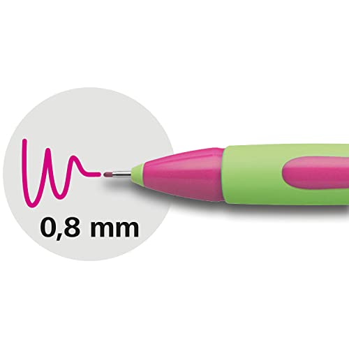 Schneider Xpress Premium Fineliner, 0.8 mm Porous Point, Light Green Ink, Pink Ink, Box of 10 Pens (190009) - color: Pink