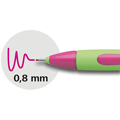 Schneider Xpress Premium Fineliner, 0.8 mm Porous Point, Light Green Ink, Pink Ink, Box of 10 Pens (190009) - color: Pink