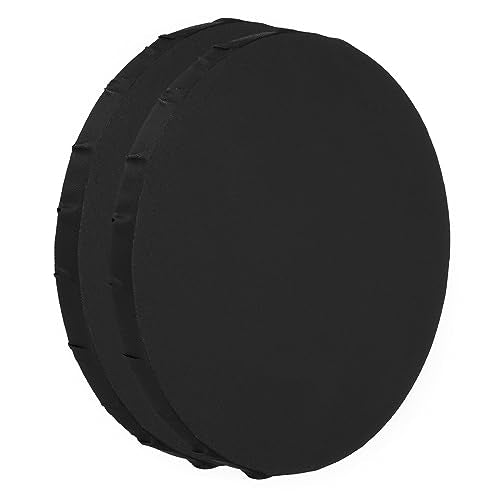 PATIKIL Paint Canvases for Painting, 2 Pack 12 Inch Round Wood Frame Stretched Blank Art Canvas Board Panels for Acrylic, Oil, Tempera Painting, Black - size: 12 Inch