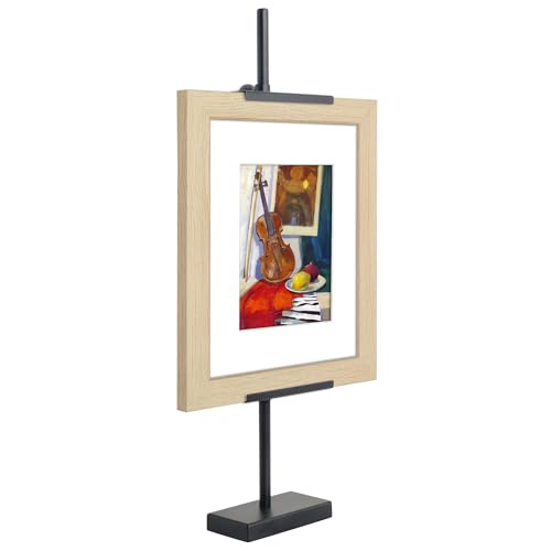 Americanflat 18" Adjustable Tabletop Easel Stand for Picture Frames up to 10x8 - Ideal Picture Frame Stand to Display Art, Signs, or Photos - Use Easel Stands for Home or Events - Black - color: 1 Pack, size: 18 inch, style: Tabletop Frame Stand