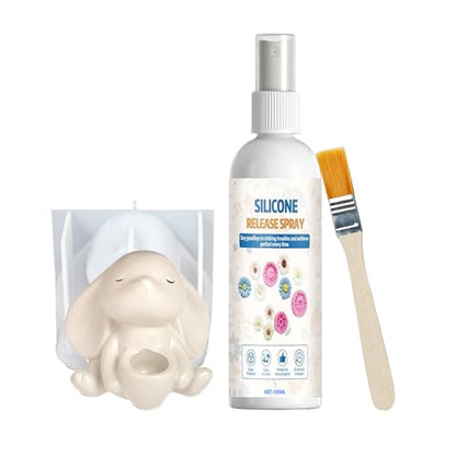 Silicone Release Spray – Epoxy Mold Demolding Agent, Smooth Separation Formula | Free Protection for Resin Candle DIY Mold Making