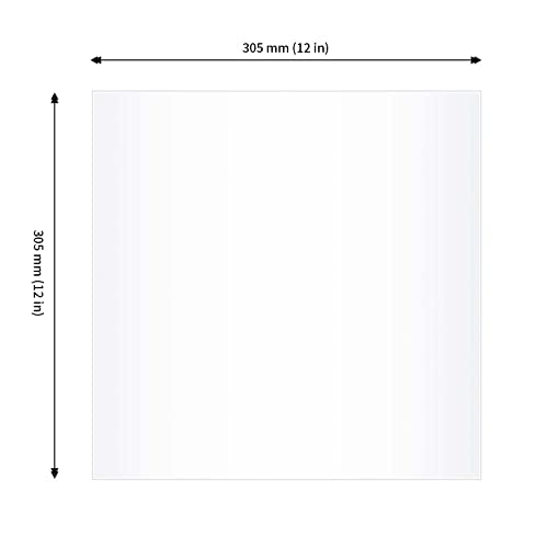 JAPCHET 50 Pcs 12 x 12 Inches PET Blank Stencil Sheets, 10 mil Acetate Sheets, Large Mylar Paper Sheets Template Material, Make Your Own Stencil for Vinyl Cutting Laser Cutting