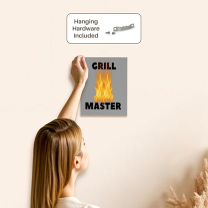 3dRose Image of quote grill master Museum Grade Canvas Wrap 8x10 - size: 8"L x 10"W