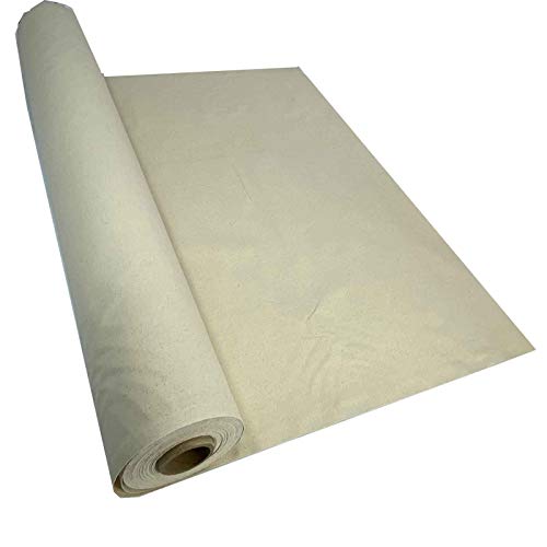 Mybecca Fine Arts Unprimed Cotton Canvas, 5 yds x 62" (Fold Pak) - size: 5 YARDS