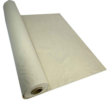 Mybecca Unprimed Cotton Canvas Fabric 7oz Natural Duck Cloth 63" Wide, Sold by the Yard - size: 1 YARD