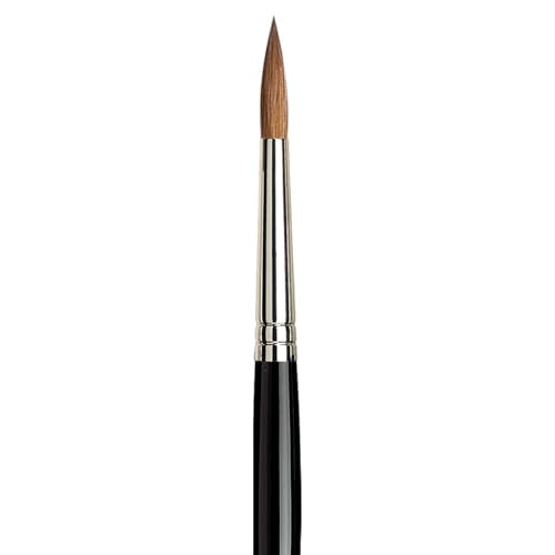 da Vinci Watercolor Series 10 Maestro Paint Brush, Round Kolinsky Red Sable, Size 7 - size: Size 7, style: Round Series 10