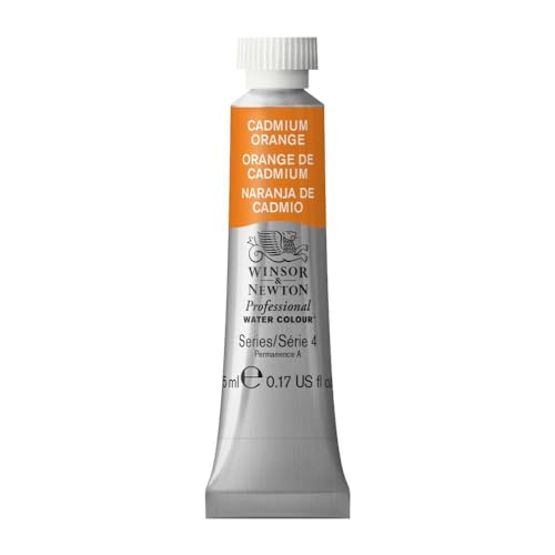 Winsor & Newton Professional Watercolor, 5ml (0.17-oz) Tube, Cadmium Orange - color: Cadmium Orange, style: 0.17-oz Tube