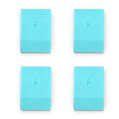 4PCS Mini Screen Printing Squeegee, Rubber Blade Chalk Paste Ink Scraper for Mesh-Back Stencils, DIY Wood/Ceramic/Fabric Craft, Reusable Craft Squeegee Kit (4)