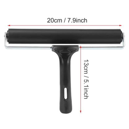 7.8 Inch Soft Rubber Brayer,Rubber Brayer Roller Paint Brush Ink Applicator Art Craft Oil Painting Tool