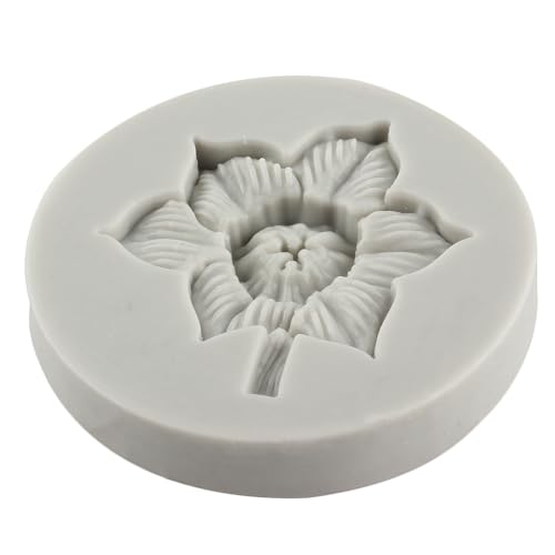 Flower Polymer Clay Mold Daffodil Flower Silicone Molds for DIY Crafts Air Dry Plaster Polymer Clay Epoxy Resin Casting Jewelry Making - color: Style R