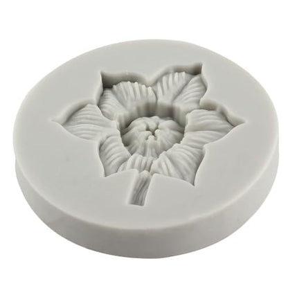Flower Polymer Clay Mold Daffodil Flower Silicone Molds for DIY Crafts Air Dry Plaster Polymer Clay Epoxy Resin Casting Jewelry Making - color: Style R