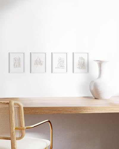 HAUS AND HUES 5x7 White Metal Picture Frames - Bulk Frames 5X7 - Features Premium Aluminum, Vertical Hanging, Easel Back for Tabletop, Home, Office (5x7 in, White, Set of 15) - color: White Metal, size: 5x7 in, style: Set of 15