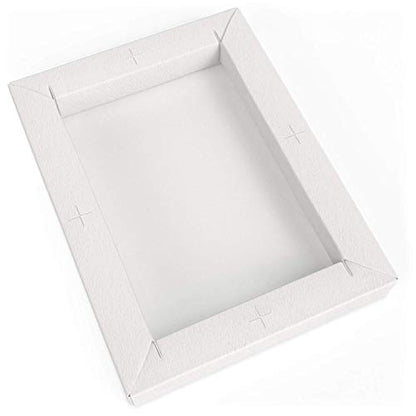 ARTEZA Acrylic Paper Foldable Canvas Pad, 5x6.6 Inches, 20 Sheets, DIY Frame