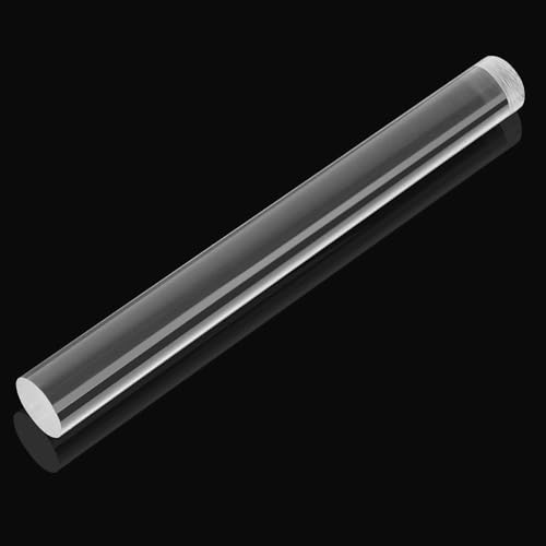 AUGSUN 1pcs Acrylic Clay Roller Acrylic Round Tube Roller Rolling Clay Bar Clear Clay Art Craft DIY Polymer Clay Tool