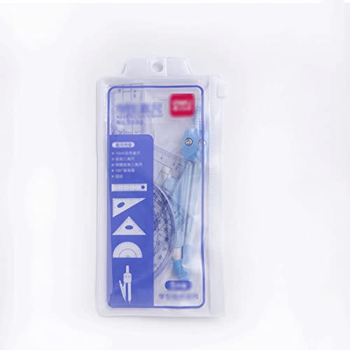 LUNIZ Drawing Compass Student Compass Compass Drawing Too Set Math Geometry Set Drawing Drawing Triangle Ruler Suitable for School Home and Office Drafting Tools