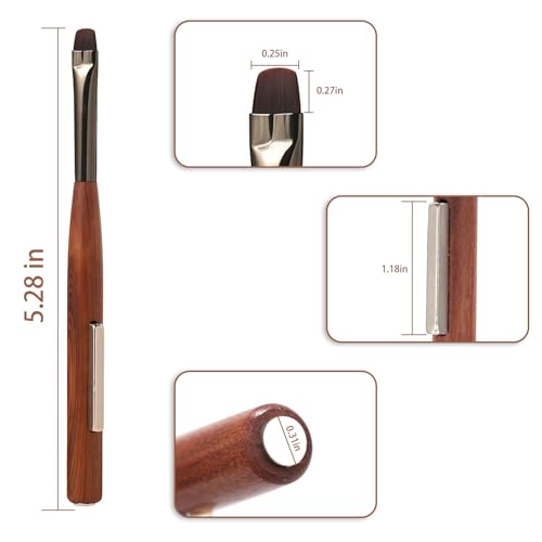 1 Piece 3-in-1 Nail Art Pen, Liner Brush for Fine Detailing and Smooth Lines, Cat Eye Magnet for Nails, Nail Magnet for Cat Eye Gel Polish - color: Ombré Brush&Nail Magnet