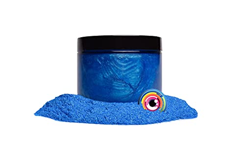 Eye Candy Pigments Premium Blue Mica Powder - Ocean Blue (50gr) - for Epoxy, Resin, Soap, Paint, Woodworking, Acrylic Pouring, Bath Bombs, Fishing Lures - DIY Arts and Crafts Additive - color: Ocean Blue
