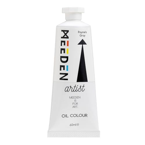 MEEDEN Artist Grade Oil Paint: Payne's Gray - 60ml/2oz Tube - Professional Art Paints for Canvas Painting - color: Payne's Gray, style: 60ml/2oz