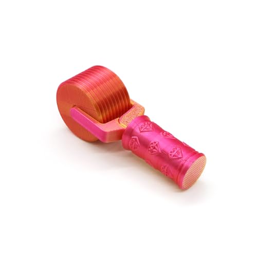 Jzzuau Diamond Art Roller, Diamond Painting Press Roller for Smooth Pressing, Easy-Grip Tool for Rhinestone Embroidery and DIY Crafts - color: Pink Gold