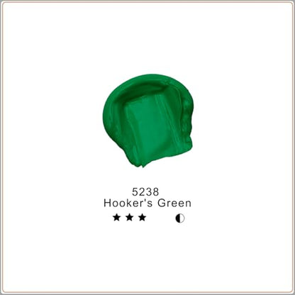 Artecho Hooker's Green Acrylic Paint (120ml / 4.05oz) Tubes, Art Craft Paints for Canvas Painting, Rock, Stone, Wood, Fabric, Art Supplies - color: Hooker's Green, style: Regular