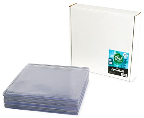 Speedball 8043 12" x 12" Gel Printing Plate (10 Plates) - size: 12" x 12"- 10-Pack