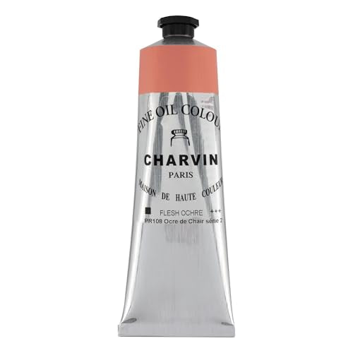 Charvin Extra Fine Oil Paint 150 mL Tube Flesh Ochre – Professional Artist Oil Color, Archival Quality, Smooth Finish, Nature-Inspired Tone - color: Flesh Ochre