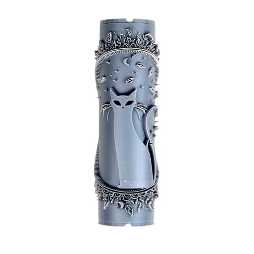 Black Cat Clay Texture Roller 4" for Polymer Clay - color: Black Cat Roller