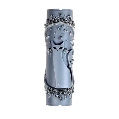Black Cat Clay Texture Roller 4" for Polymer Clay - color: Black Cat Roller