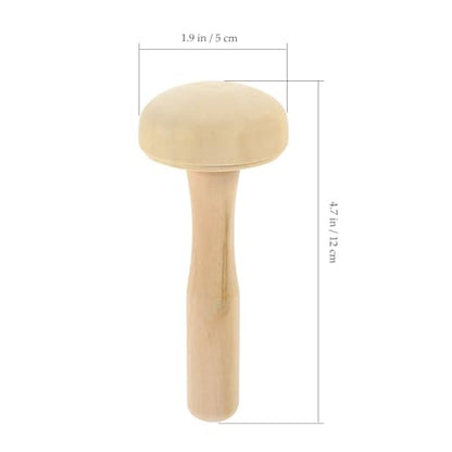 ARTIBETTER 10PCS Wooden Mushroom Printmaking Tool Set Art Roller and Ink Roller for DIY Craft Projects Suitable for Pottery and Drawing Rubbing for Painting