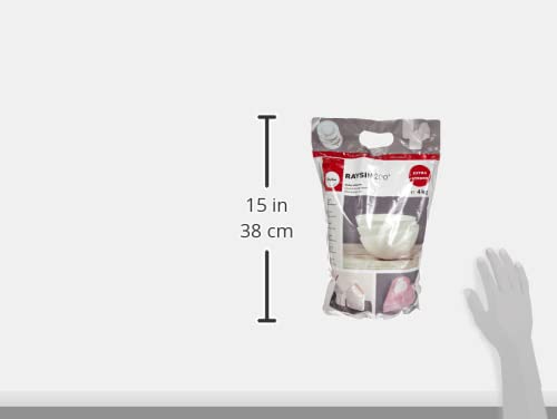 Rayher 34410102 Fine Casting Powder Raysin 200 for Crafts, Plaster of Paris for Modelling, White, 4 kg
