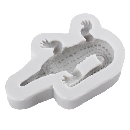 Crocodile Silicone Resin Mold Ocean Animal Polymer Clay Molds for DIY Crafts Epoxy Resin Casting Air Dry Polymer Clay Plaster Jewelry Making - color: Style H
