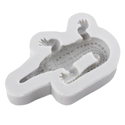 Crocodile Silicone Resin Mold Ocean Animal Polymer Clay Molds for DIY Crafts Epoxy Resin Casting Air Dry Polymer Clay Plaster Jewelry Making - color: Style H