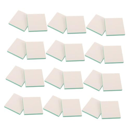 CORHAD 24pcs Soft Linoleum Carving Blocks Rubber Stamp Making Kit White Green for Printmaking DIY Art and Scrapbook Supplies