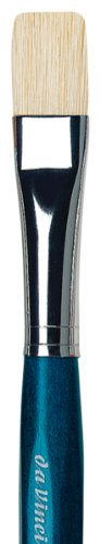 da Vinci Series 359B Primo Hog Bristle Flat Brush, Size 16. (359B-16) - color: Blue, style: Flat Hog Bristle