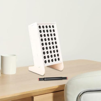 Marker Organizer 45 Slots Pencil Holder Storage Organizer Efficient Organization Solid PVC Board Art Brushes Sturdy Rack Suitable for Home Office Desk
