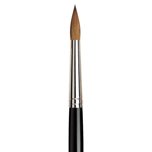 da Vinci Watercolor Series 10 Maestro Paint Brush, Round Kolinsky Red Sable, Size 9 - size: Size 9, style: Round Series 10