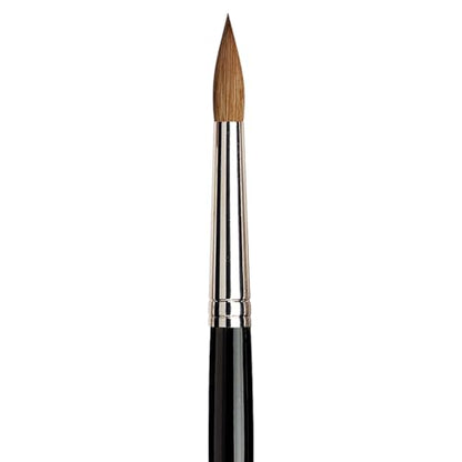 da Vinci Watercolor Series 10 Maestro Paint Brush, Round Kolinsky Red Sable, Size 9 - size: Size 9, style: Round Series 10