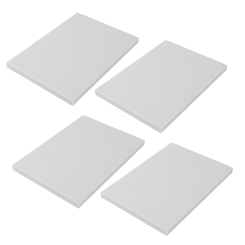 10PCS Rubber Stamp Carving Blocks for DIY Printmaking Easy to Cut Soft Rubber Stamp Making Kit for Beginners and Pros 3.9x5.9x0.3in (White)