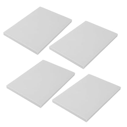 Rubber Stamp Block Easy Carving Premium Soft Rubber DIY Printmaking Stamp Making Craft Kit for Beginners Professionals Scrapbooking 10PCS 10x15x0.8cm (White) - color: White