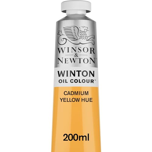 Winsor & Newton Winton Oil Color, 200ml (6.75-oz) Tube, Cadmium Yellow Hue - color: Cadmium Yellow Hue, size: 6.75 Fl Oz (Pack of 1), style: 6.75-oz Tube