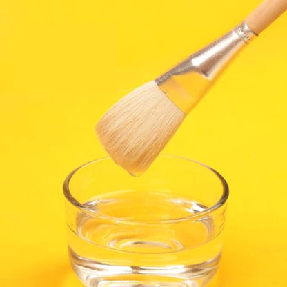 7 Pcs Acrylic Paint Brushes Mop Brush for Acrylic Painting Watercolor Blending Brushes Gouache Paint Brushes Canvas Painting Brushes Wooden Handle Artist Brushes Paintbrushes
