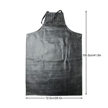 Waterproof Apron Rubber,42" Adjustable Extra Long Industrial Work Apron for Grilling Dishwashing Lab Kitchen Butcher，Vinyl Heavy Duty Aprons for Adults