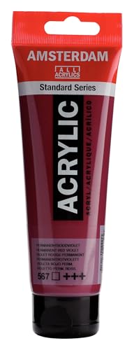 Amsterdam Standard Series Acrylic Tube 120ml Permanent Red Violet 567 (17095672) - color: Permanent Red Violet, size: 4.05 Fl Oz (Pack of 1)