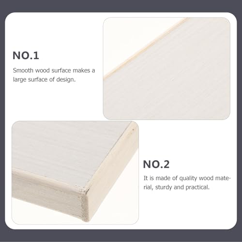 HEALLILY Wood Board Wood Panels Wood Painting Board Sketch Board Birch Wood Drawing Boards Cradled Panel for Artists Crafts Painting (8K Hollow Drawing Board) Wood Board Portable Easel