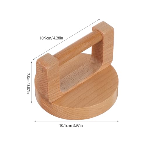 Block Printing Baren: Wooden Hand Press Tool - Craft Burnisher for Linocut Screen Printing - Hand Press Tool for Scrapbooking Art Classroom Supplies